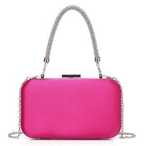 2434 Evening Clutch Bag Silk Satin Party Handbags Bridal Wedding Purses
